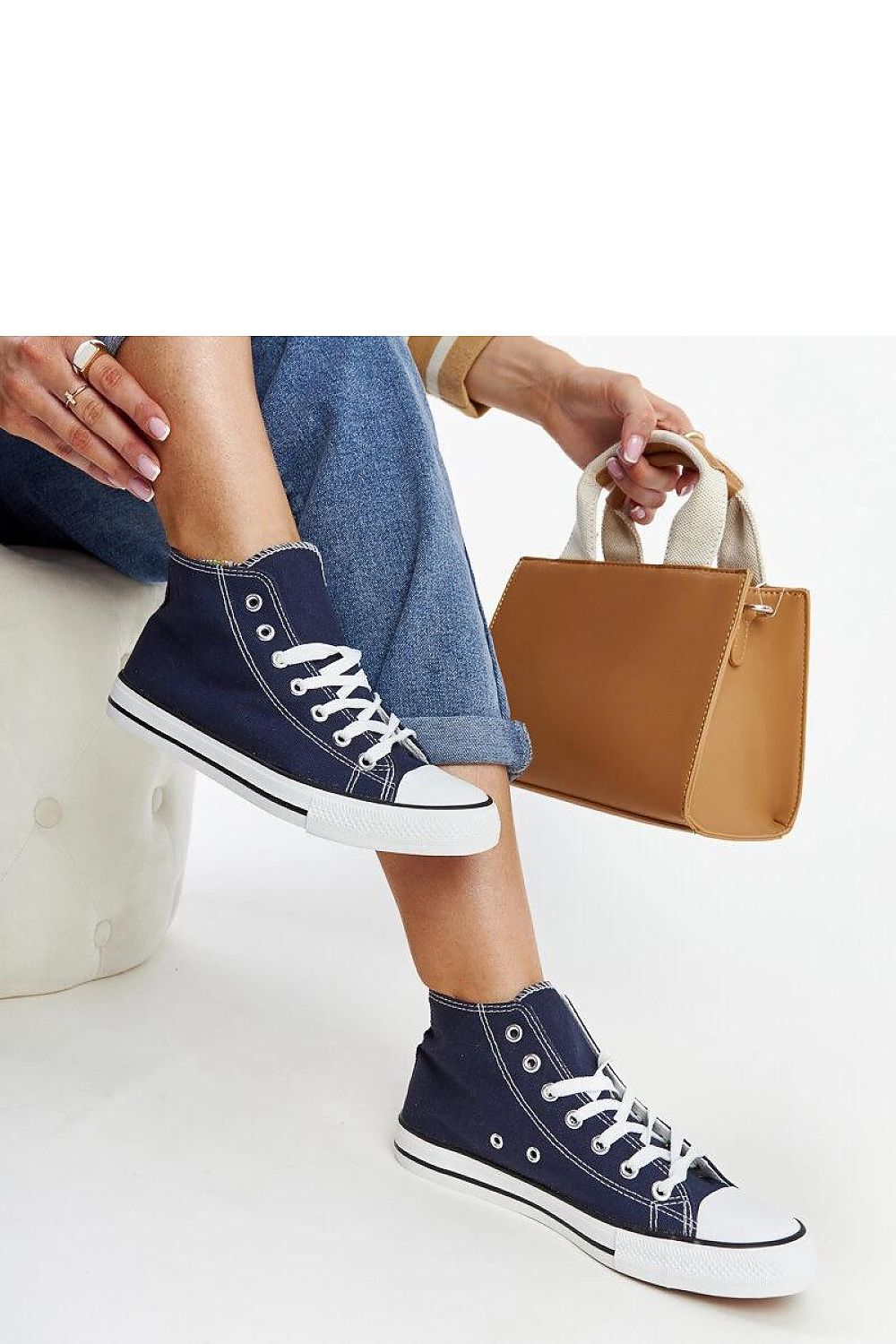 blue lace sneakers alternate angle