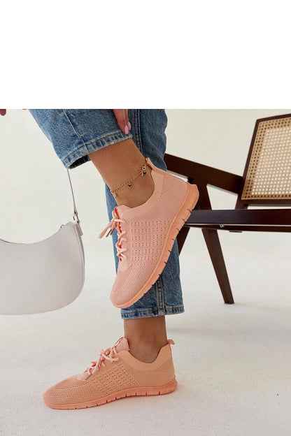 pink sneakers detail view