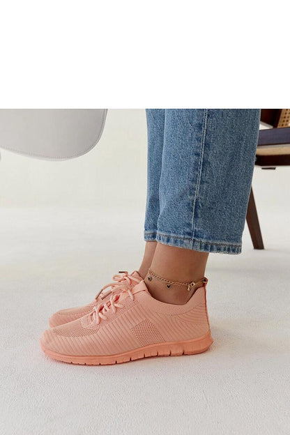 pink mini sneakers back view