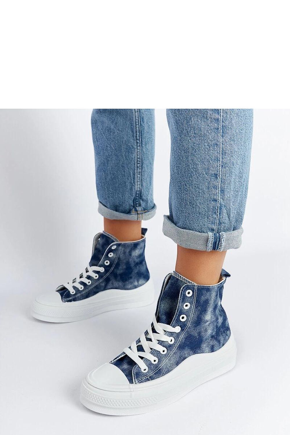 blue lace sneakers alternate angle