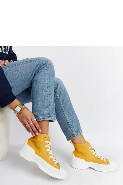 green lace sneakers side view