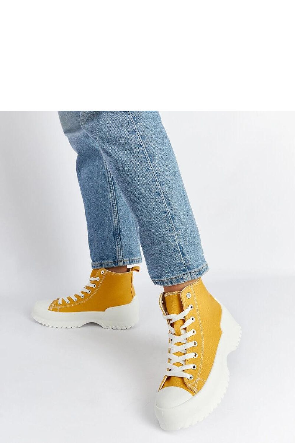 green lace sneakers view 6