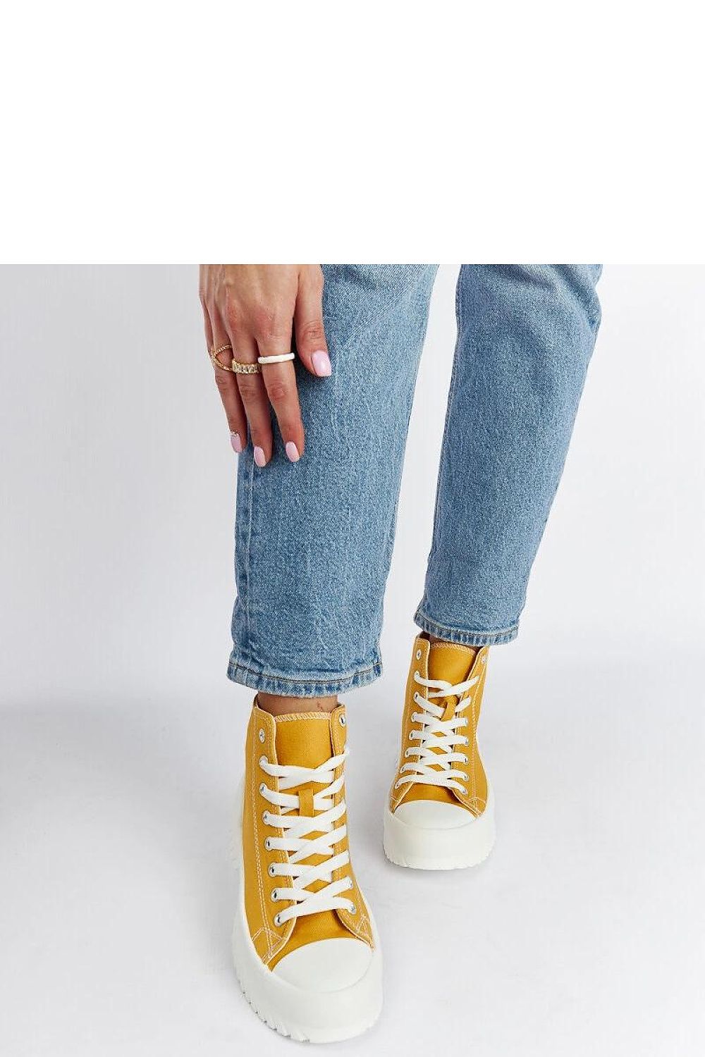 green lace sneakers view 8