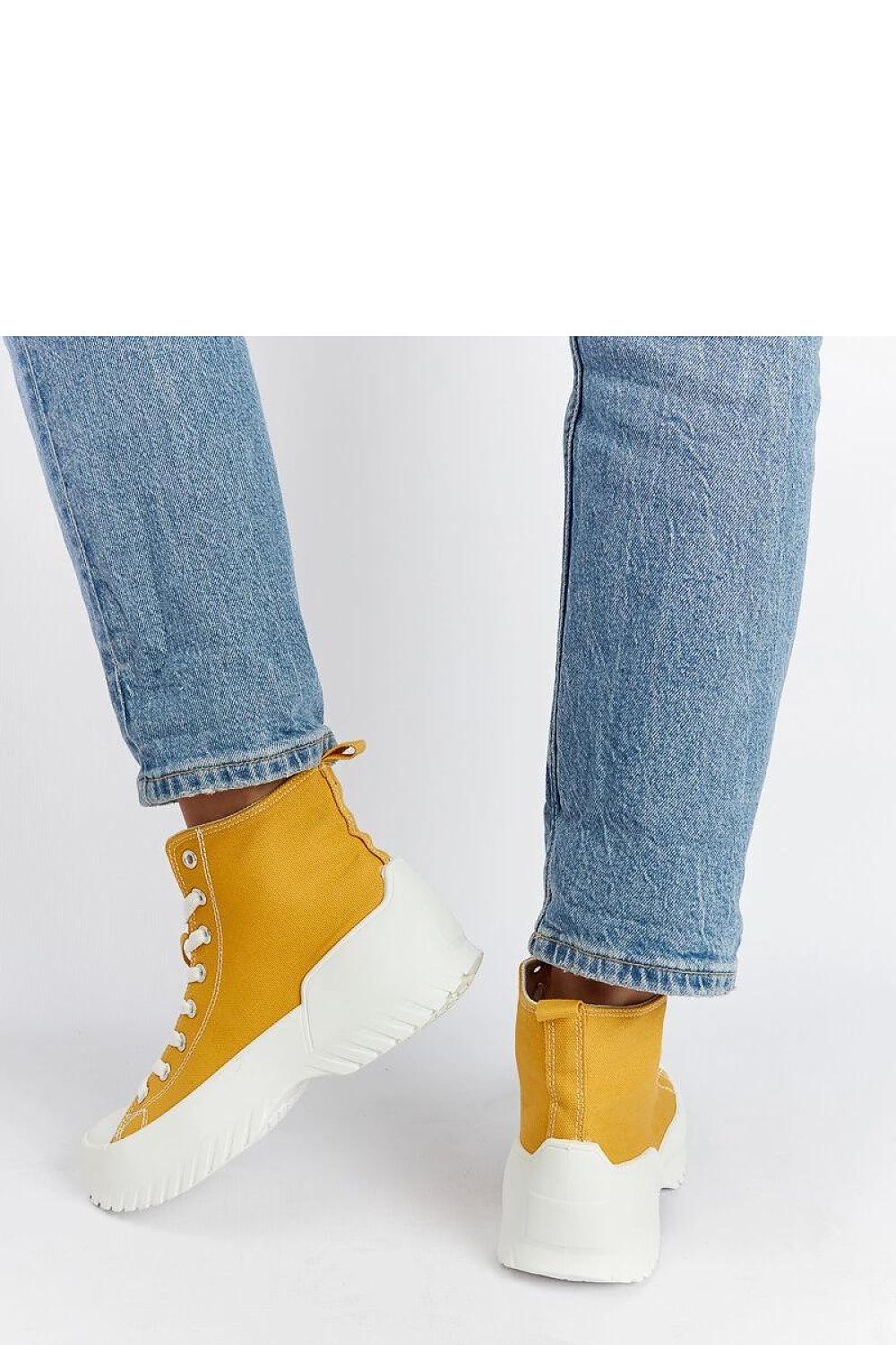 green lace sneakers view 9