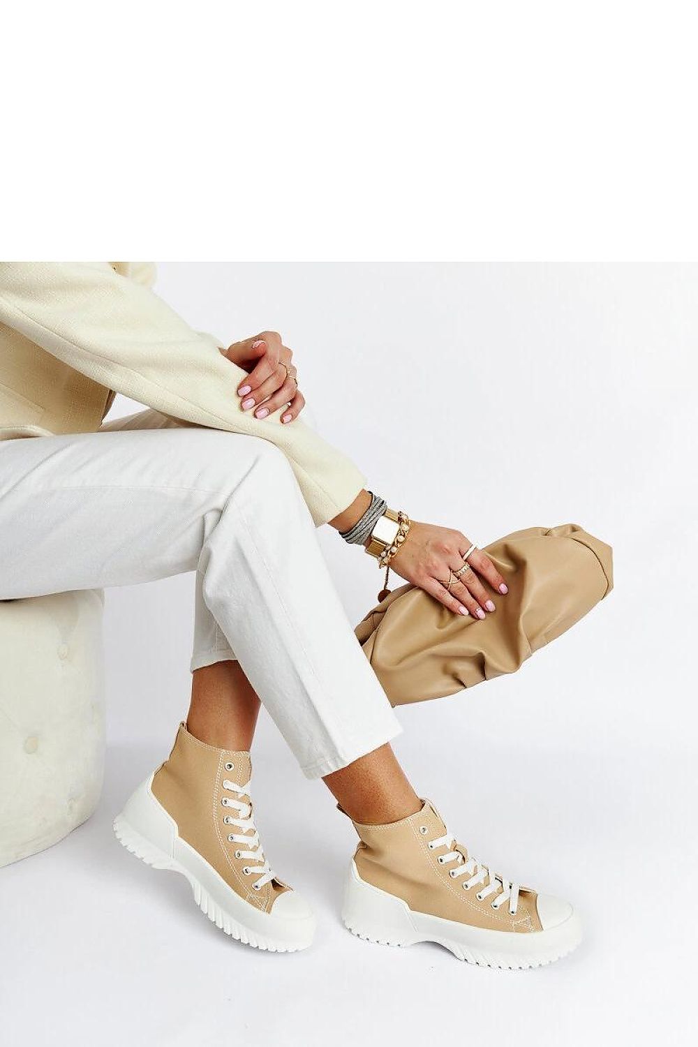 green lace sneakers view 10