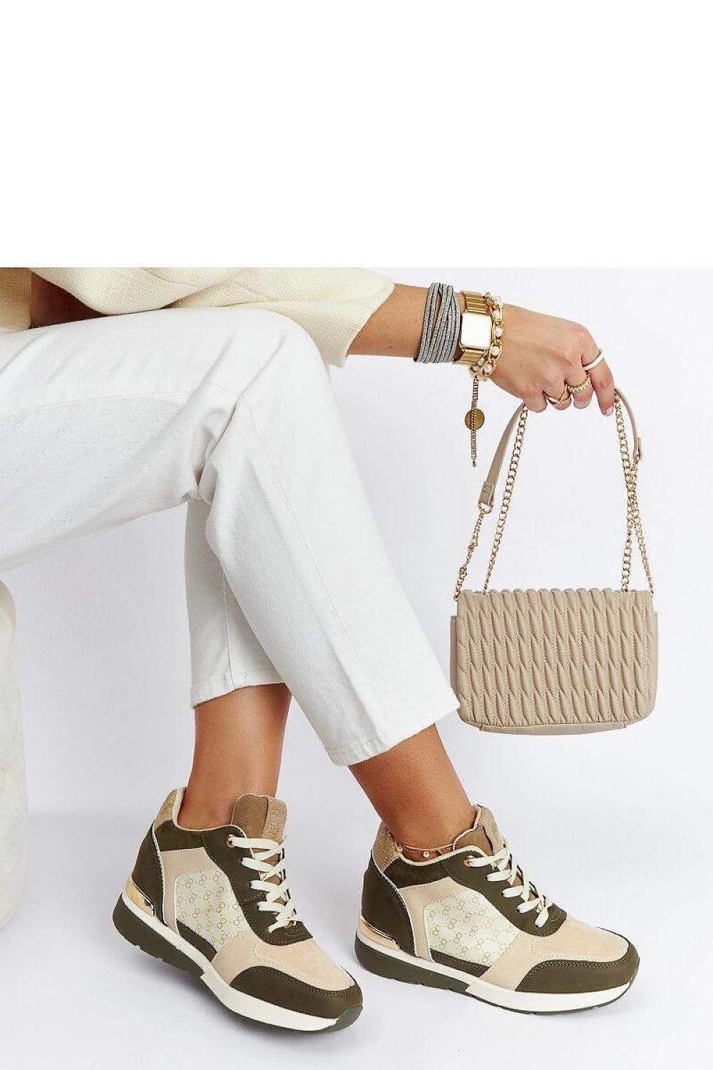 black lace sneakers back view