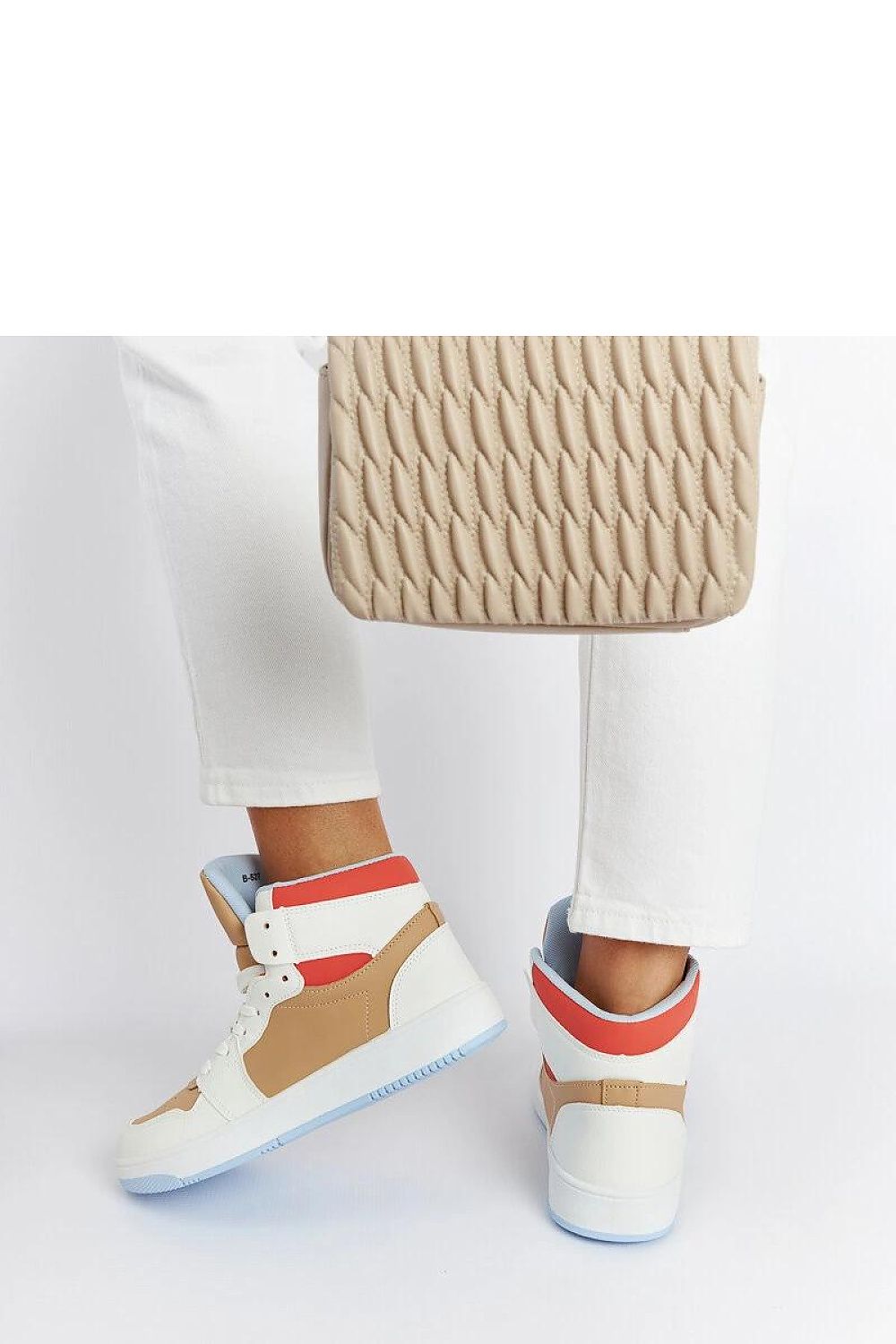 beige lace sneakers alternate angle