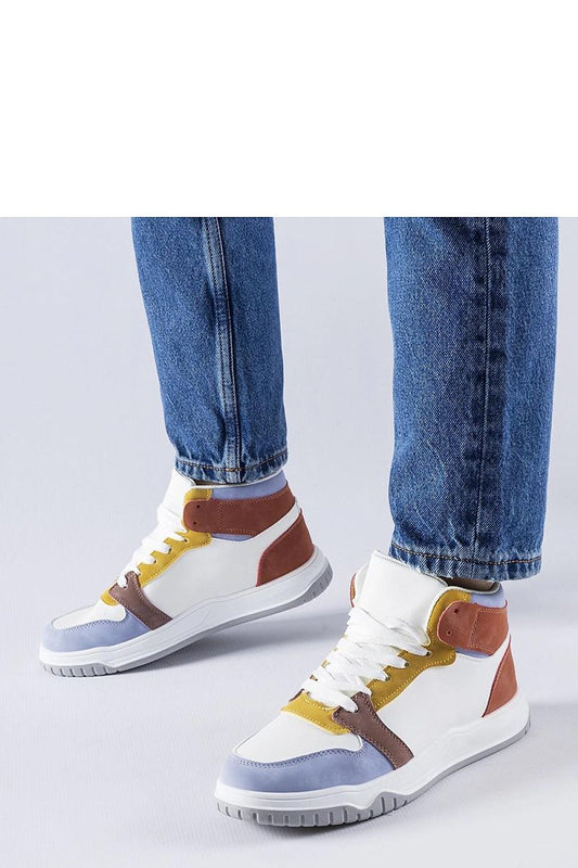 violet lace sneakers front view