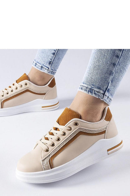 white lace sneakers back view