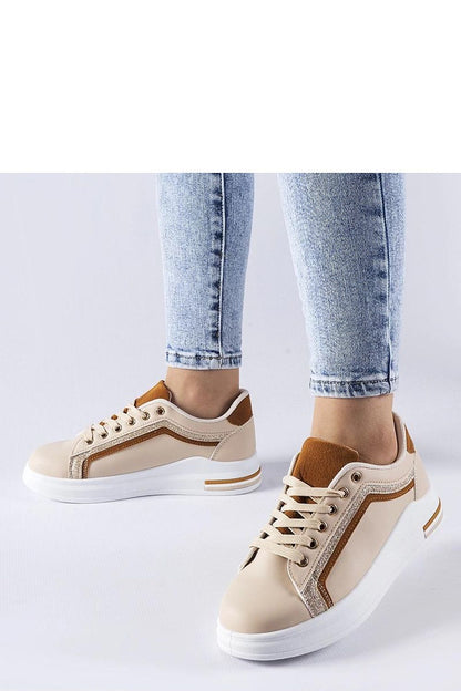 white lace sneakers side view