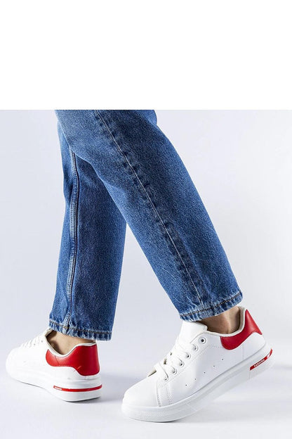 white sneakers detail view