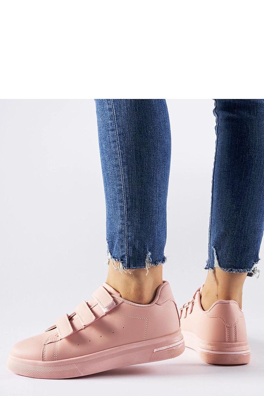 pink sneakers detail view