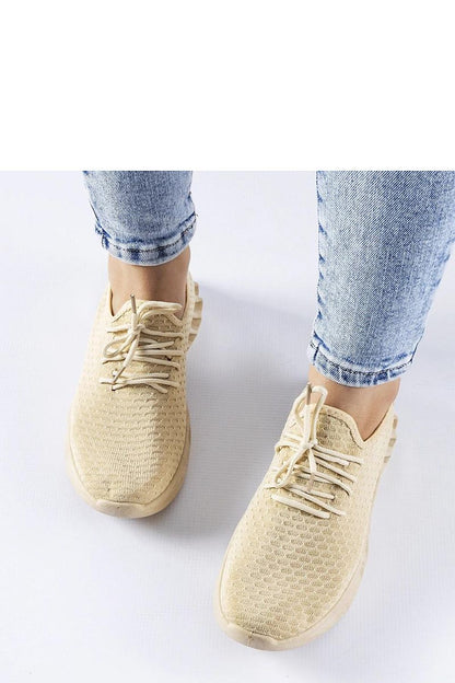 beige sneakers detail view