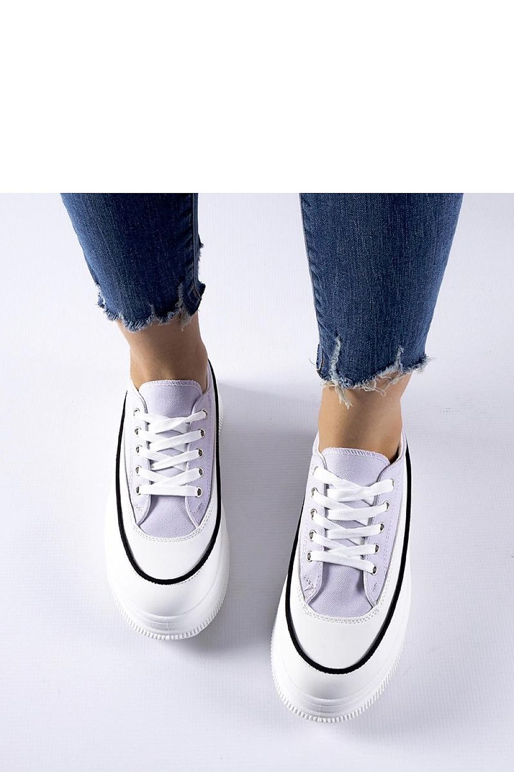 violet lace sneakers alternate angle