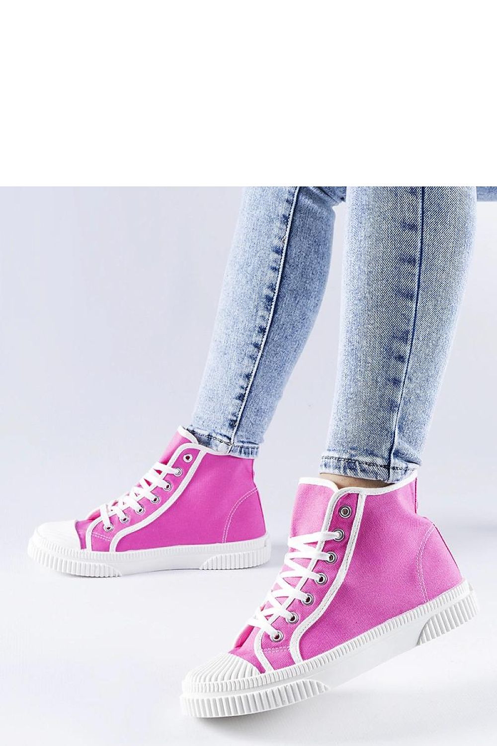 pink sneakers alternate angle