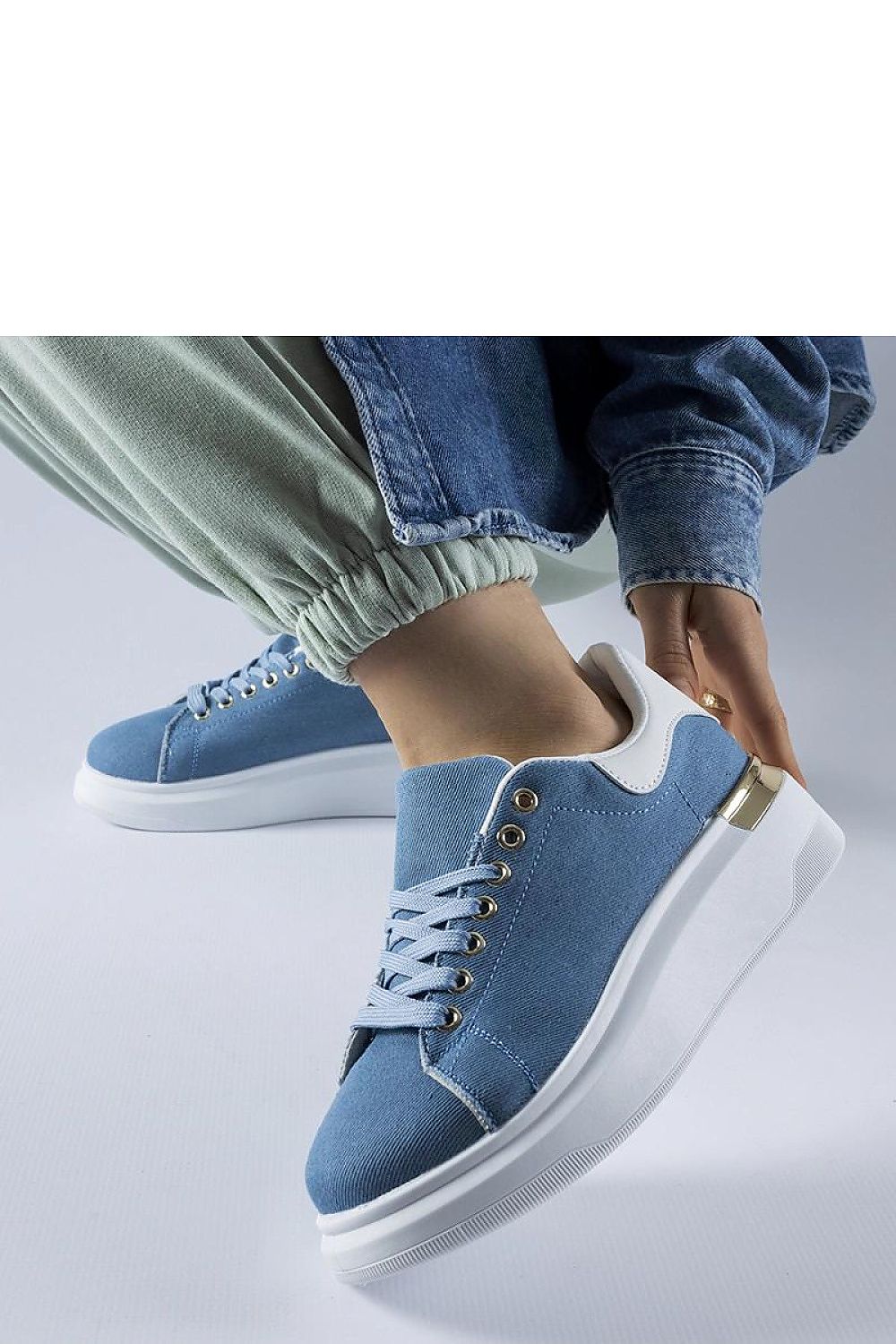 black sneakers back view