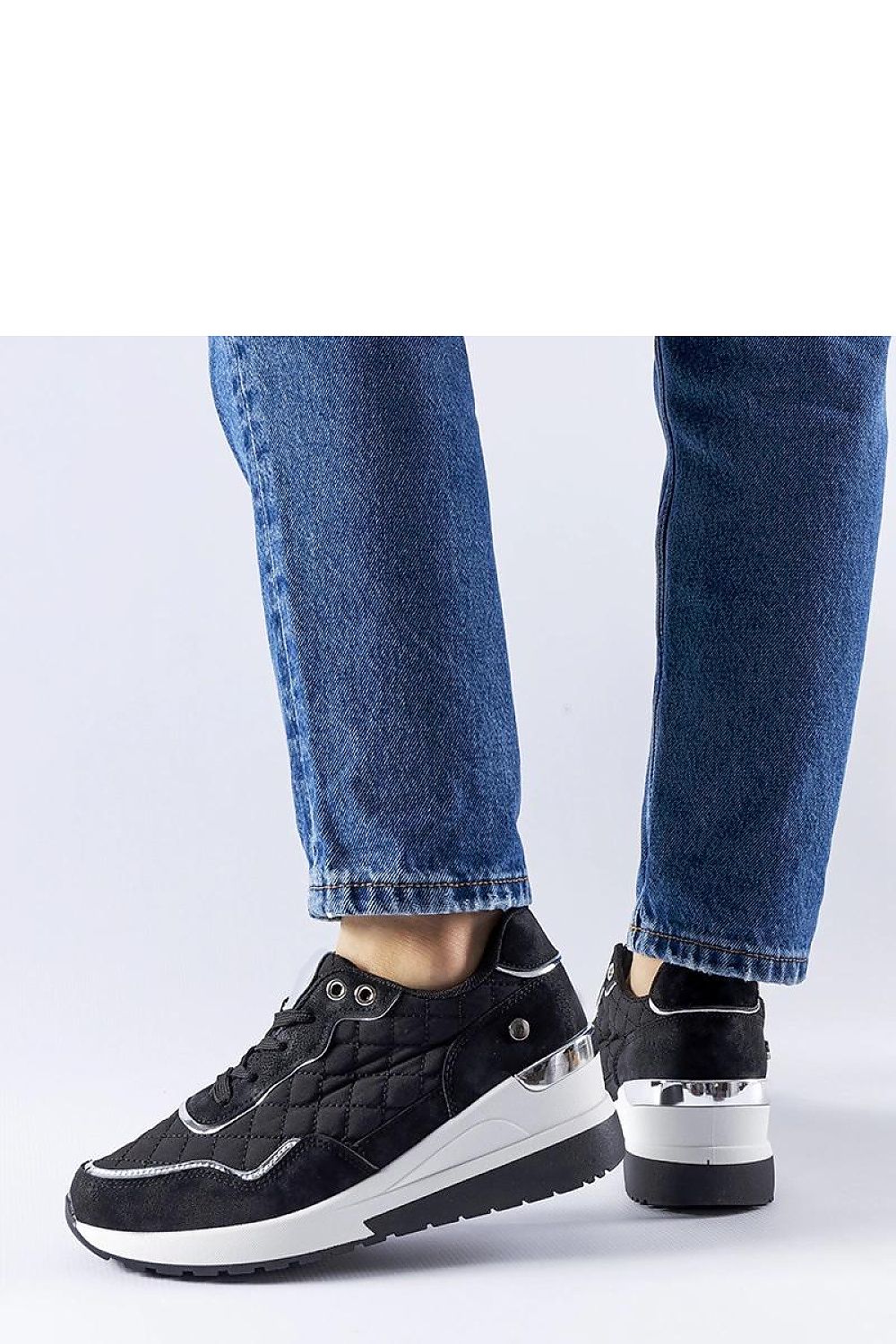 black lace sneakers alternate angle