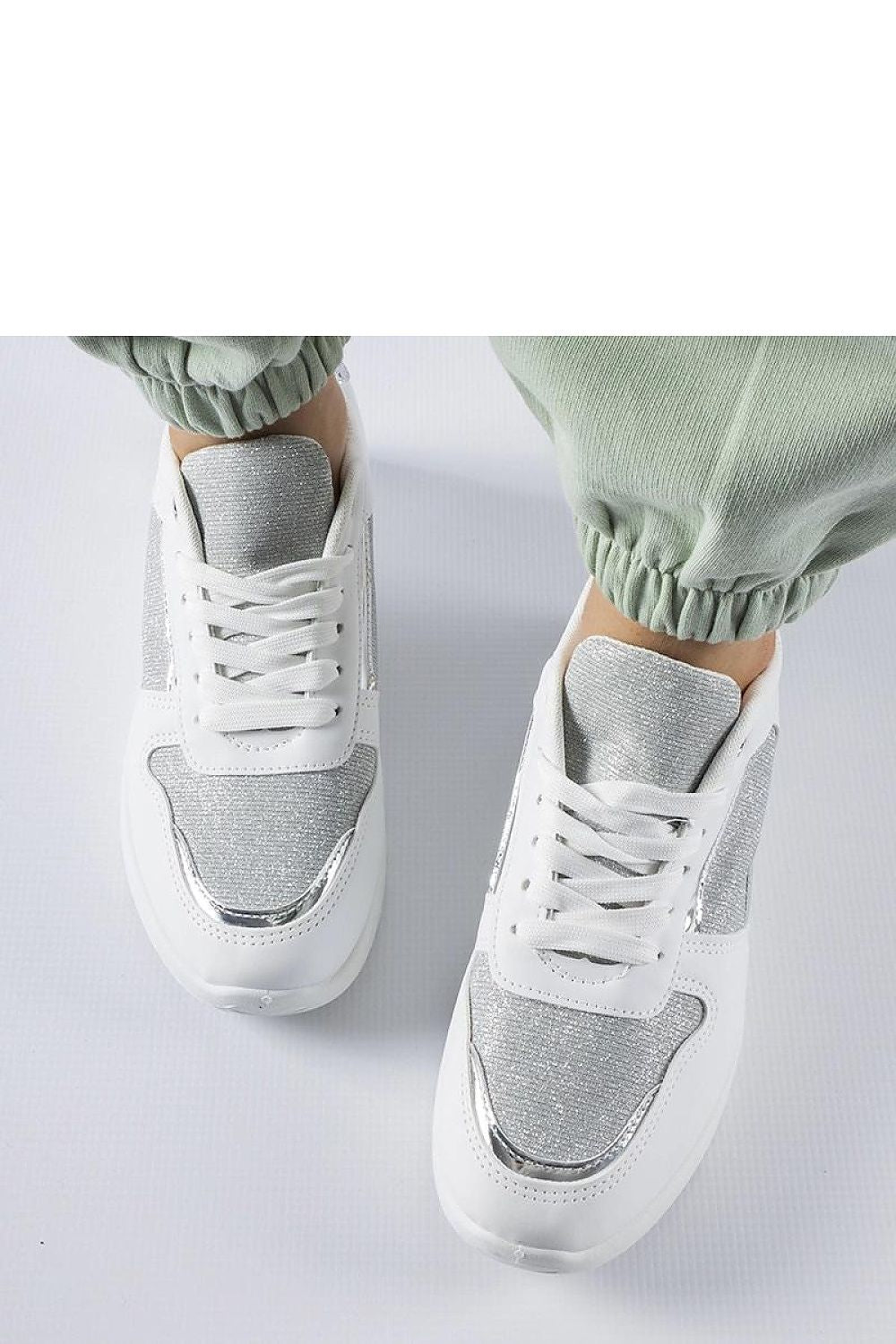 white lace sneakers alternate angle