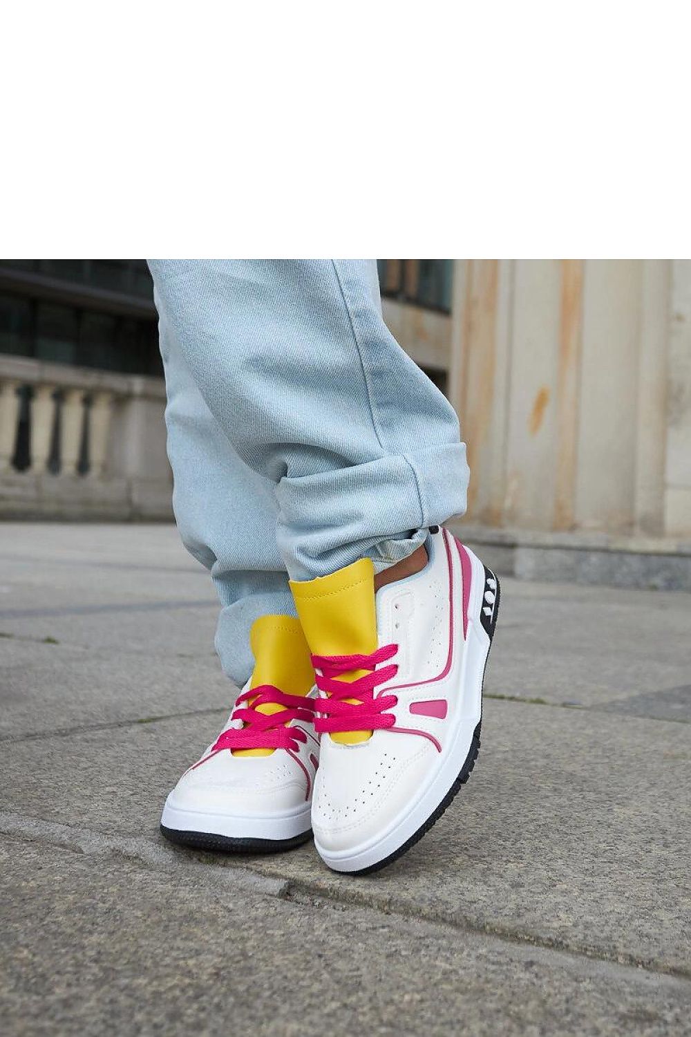 white lace sneakers alternate angle