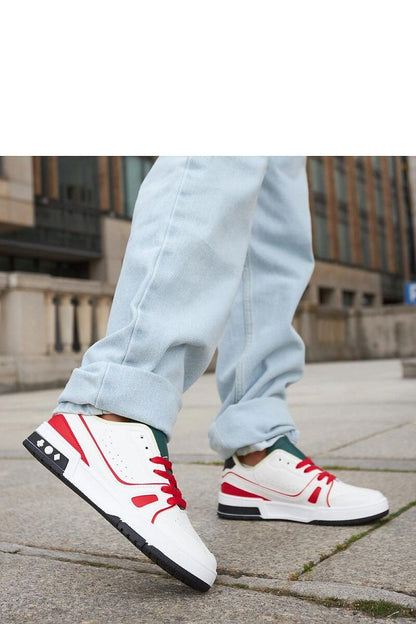 white lace sneakers view 6