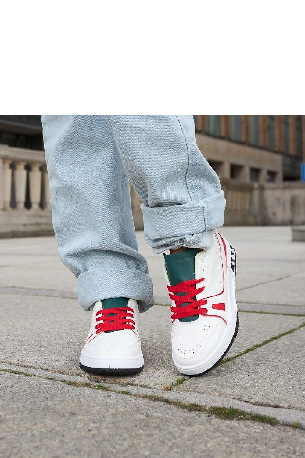 white lace sneakers view 9