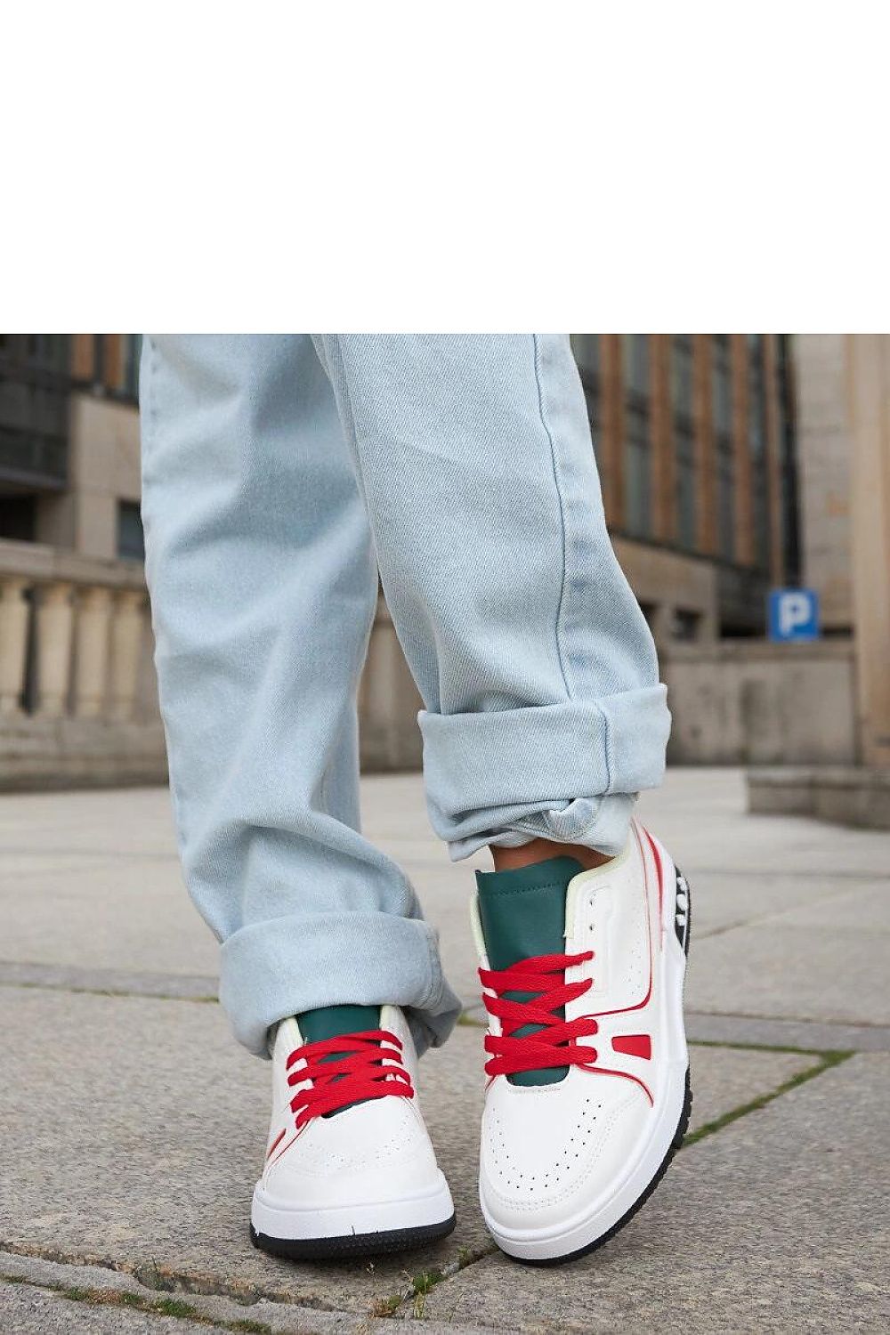 white lace sneakers view 10