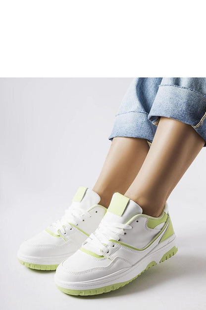 white lace sneakers front view