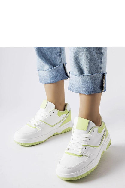 white lace sneakers detail view
