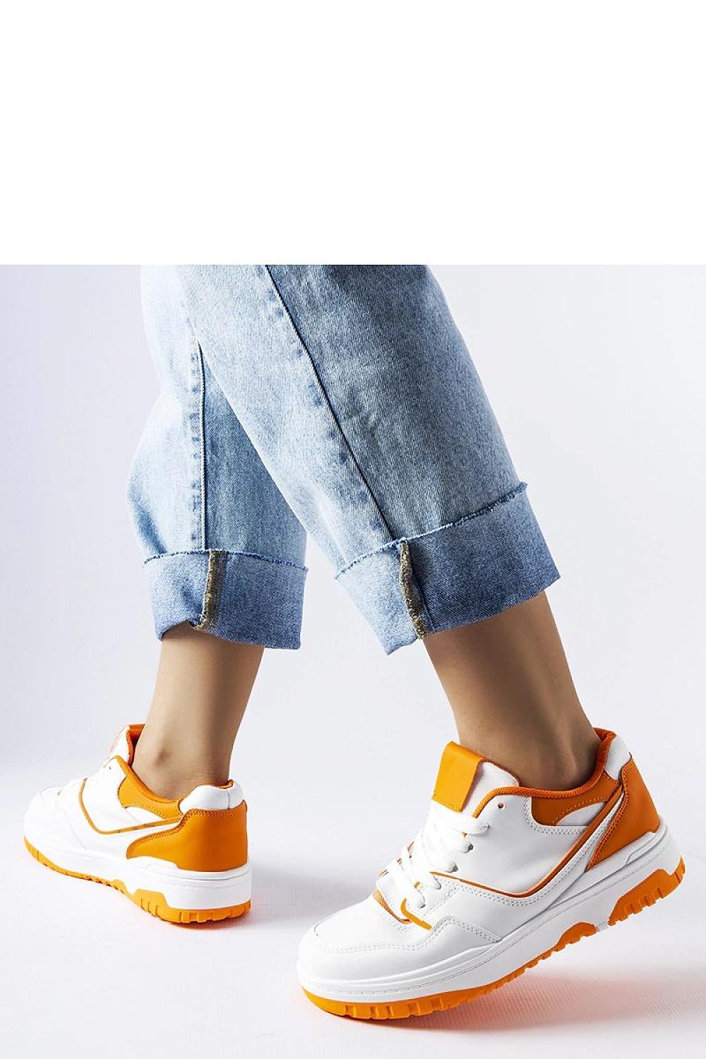 white lace sneakers side view