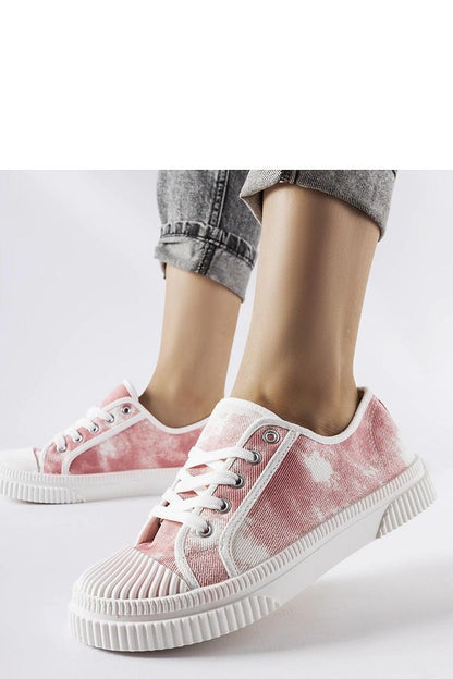 black lace sneakers side view