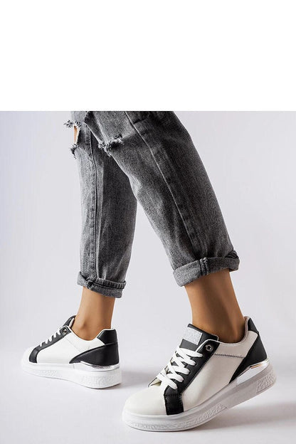 white sneakers detail view