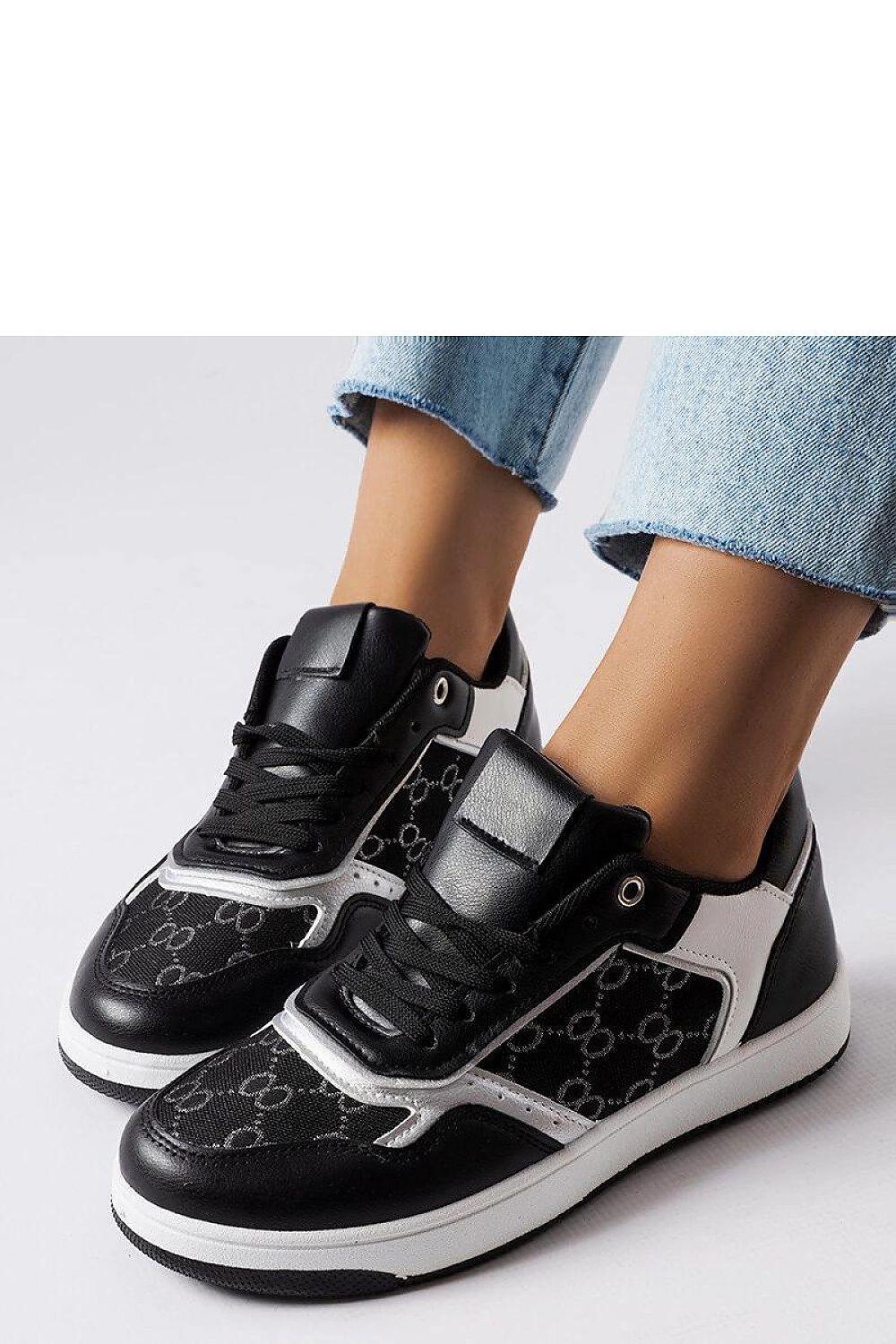 white lace sneakers view 6