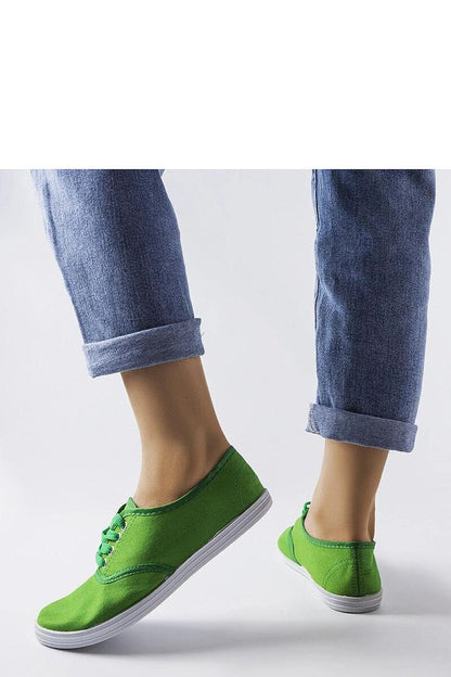 green lace sneakers alternate angle