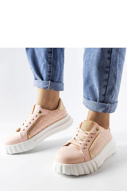 black lace sneakers back view