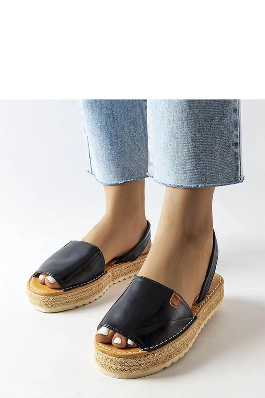 black espadrille front view