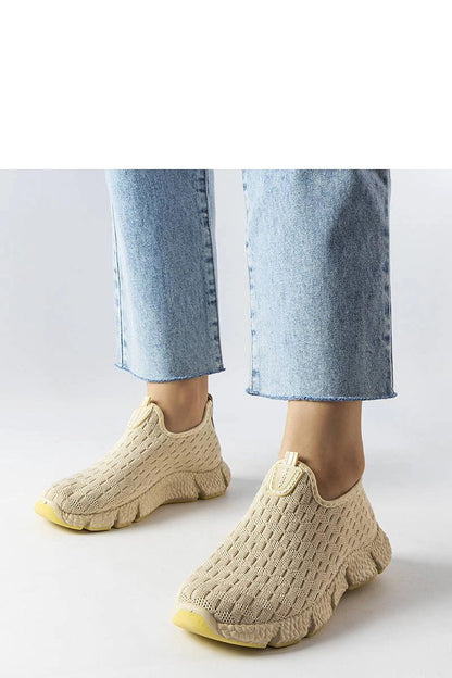 beige sneakers front view