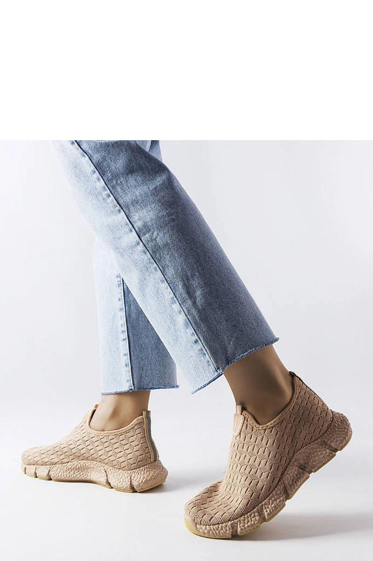 beige sneakers front view