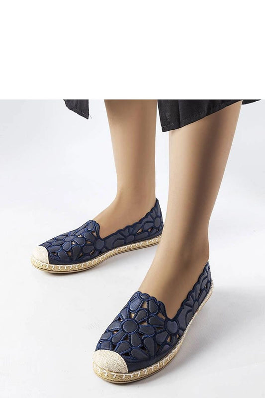 blue espadrille front view