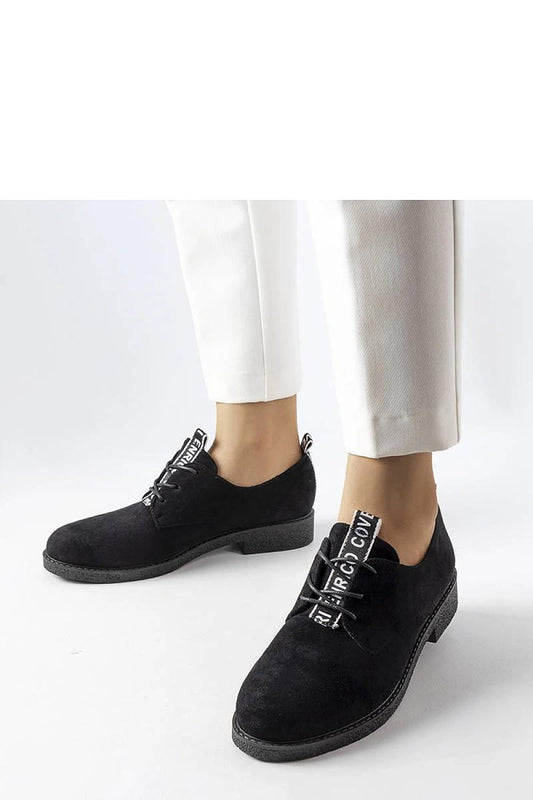 black lace sneakers front view