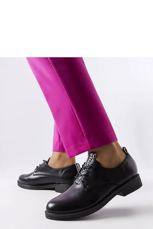 black lace sneakers front view