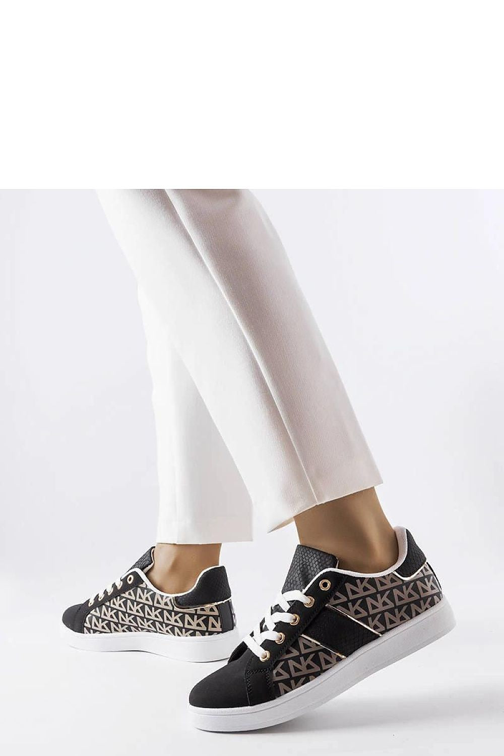 black lace sneakers alternate angle