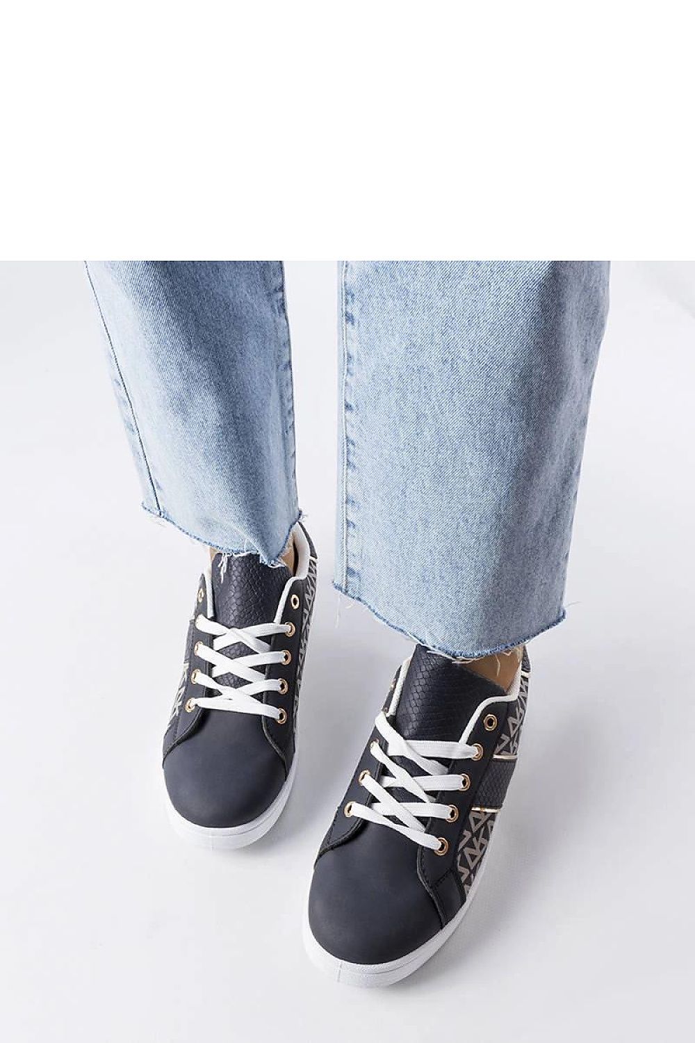 black lace sneakers view 6