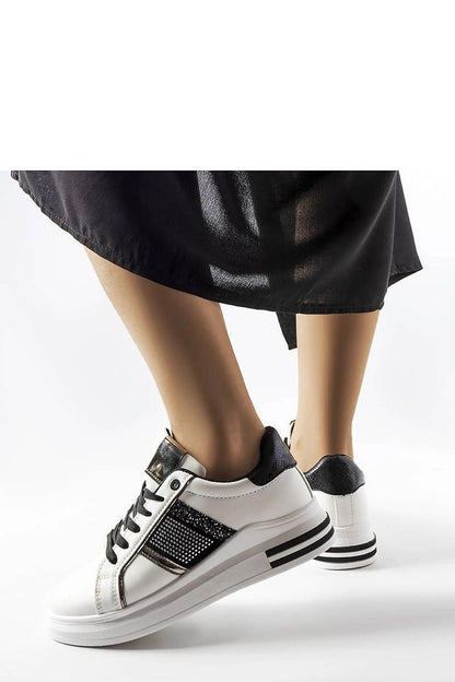 white lace sneakers view 6