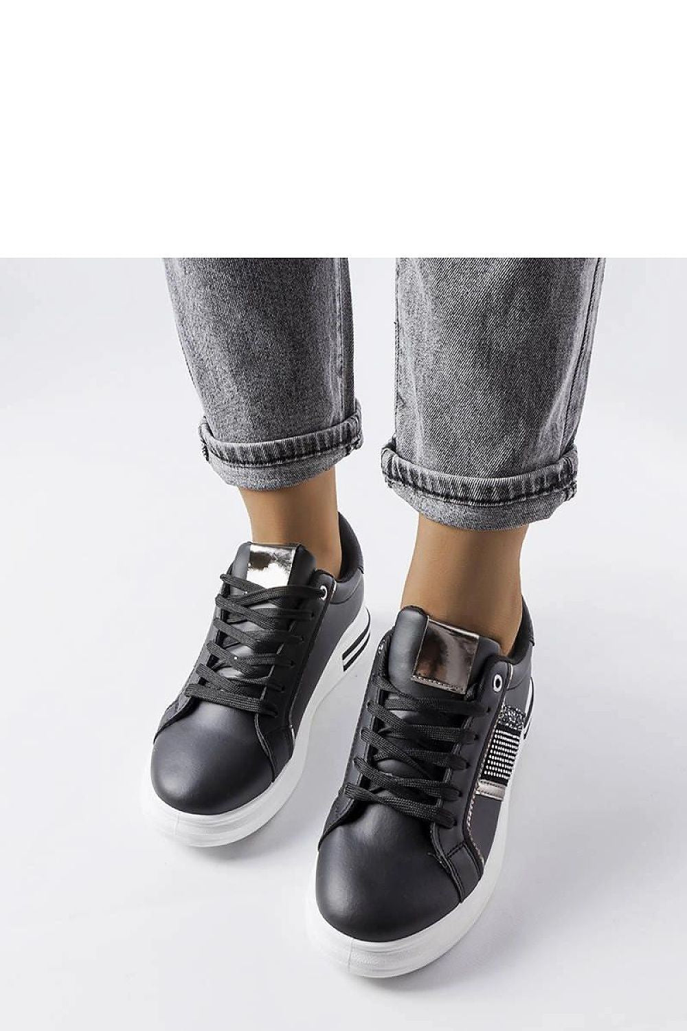 white lace sneakers view 9