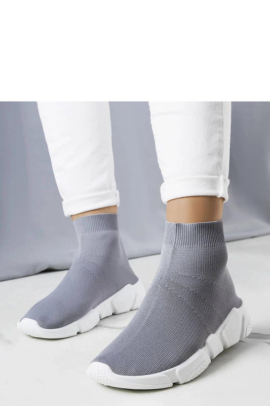 grey sneakers front view