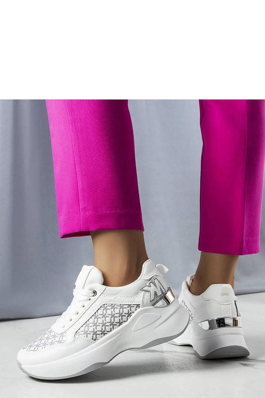 white sneakers front view