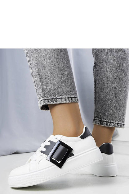 white lace sneakers side view