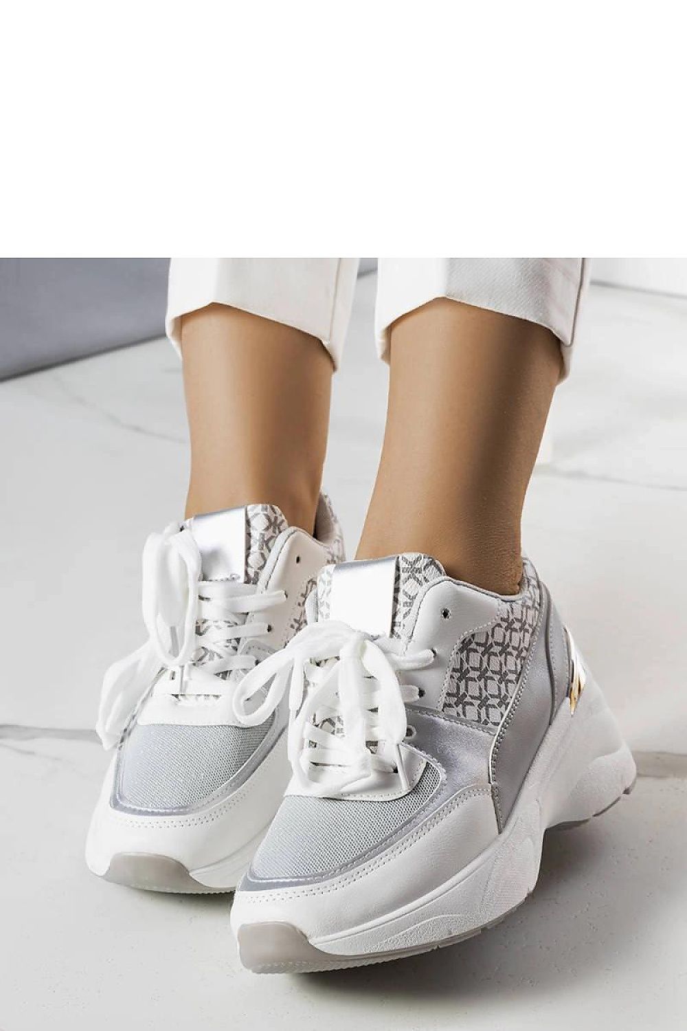 grey lace sneakers alternate angle