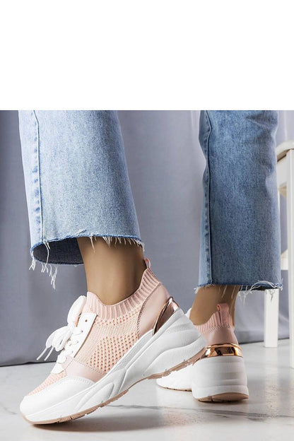 pink mini sneakers detail view