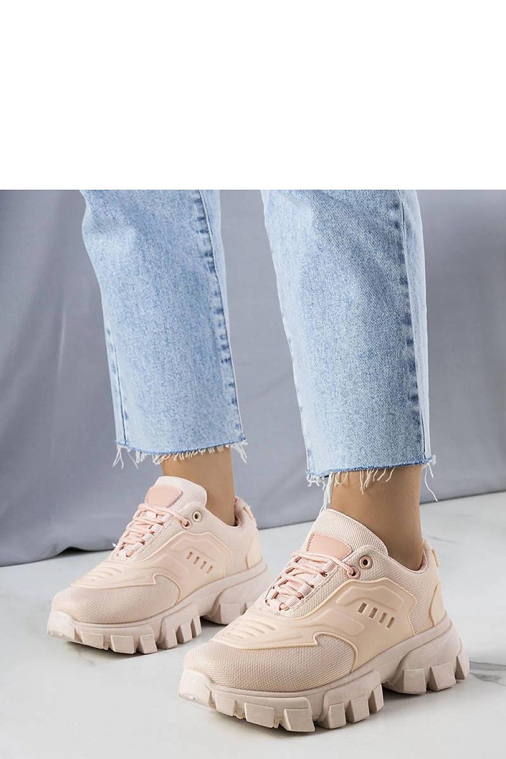 white lace sneakers side view